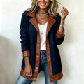Faux Shearling Patchwork Jacket