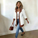 Faux Shearling Patchwork Jacket