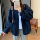 Faux Shearling Zip Up Jacket