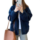 Faux Shearling Zip Up Jacket