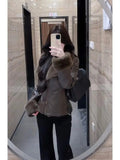 Fitted Faux Shearling Jacket