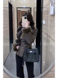 Fitted Faux Shearling Jacket