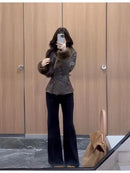 Fitted Faux Shearling Jacket