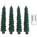 Flameless LED Christmas Tree Taper Candles 4-Pack