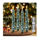Flameless LED Christmas Tree Taper Candles 4-Pack