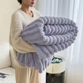 Fleece Blanket Large 270x230 CM Super Soft Cozy Blankets All Season Self Warm