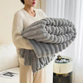 Fleece Blanket Large 270x230 CM Super Soft Cozy Blankets All Season Self Warm