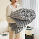 Fleece Blanket Large 270x230 CM Super Soft Cozy Blankets All Season Self Warm