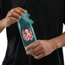 Hearts Octopus Flip Straw Water Bottle