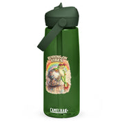 Running on Vibes Flip Straw Water Bottle