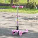 Foldable Kids Kick Scooter with Light-Up Wheels