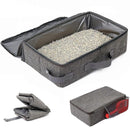 Foldable Travel Cat Litter Box with Lid
