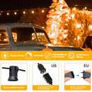 G40 Outdoor String Lights Amber Glass, US Plug