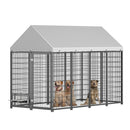 Heavy-Duty Outdoor Dog Kennel with Roof