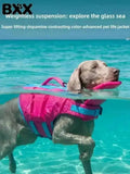 High Buoyancy Dog Life Jacket Adjustable Safety Flotation Vest For Small Medium
