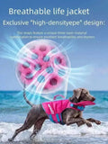 High Buoyancy Dog Life Jacket Adjustable Safety Flotation Vest For Small Medium