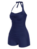 High-Waist Retro Swimsuit