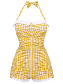 High-Waist Retro Swimsuit