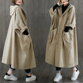 Hooded Long Trench Coat