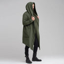 Hooded Solid Color Trench Coat