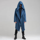 Hooded Solid Color Trench Coat