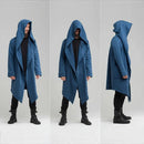 Hooded Solid Color Trench Coat
