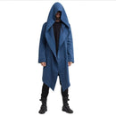 Hooded Solid Color Trench Coat