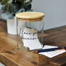 I Love You Because Memory Jar