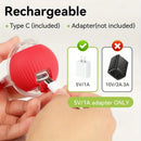 iLMH 1/2 PCS Cat Interactive Ball Toy Automatic Rolling Ball Faux Tail Rechargea
