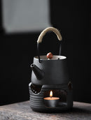 Ceramic Teapot and Candle Heating Furnace - view 9