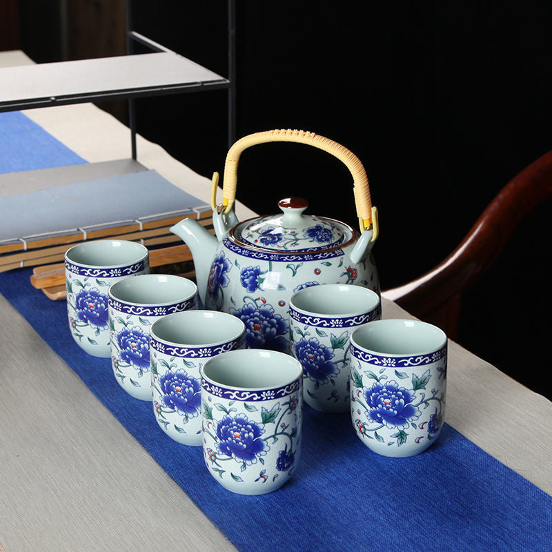 Handmade and Porcelain Ceramic Tea Pot Set, ibuyxi.com