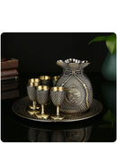 High End Wine Glass Set Style Goblet Metal, ibuyxi.com