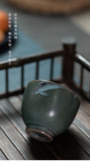Gift Box Ceramic Master Cup Fulu Shou Tea Cup Kung Fu Cup Fu Shou Wu Fu Stone Master Cup Fulu Shou Tea Set Kitchen bar - ibuyxi.com