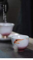 Gift Box Ceramic Master Cup Fulu Shou Tea Cup Kung Fu Cup Fu Shou Wu Fu Stone Master Cup Fulu Shou Tea Set Kitchen bar - ibuyxi.com