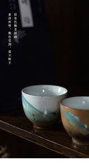 Gift Box Ceramic Master Cup Fulu Shou Tea Cup Kung Fu Cup Fu Shou Wu Fu Stone Master Cup Fulu Shou Tea Set Kitchen bar - ibuyxi.com