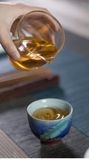 Gift Box Ceramic Master Cup Fulu Shou Tea Cup Kung Fu Cup Fu Shou Wu Fu Stone Master Cup Fulu Shou Tea Set Kitchen bar - ibuyxi.com