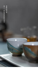 Gift Box Ceramic Master Cup Fulu Shou Tea Cup Kung Fu Cup Fu Shou Wu Fu Stone Master Cup Fulu Shou Tea Set Kitchen bar - ibuyxi.com
