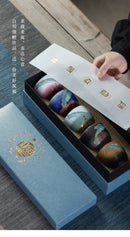 Gift Box Ceramic Master Cup Fulu Shou Tea Cup Kung Fu Cup Fu Shou Wu Fu Stone Master Cup Fulu Shou Tea Set Kitchen bar - ibuyxi.com