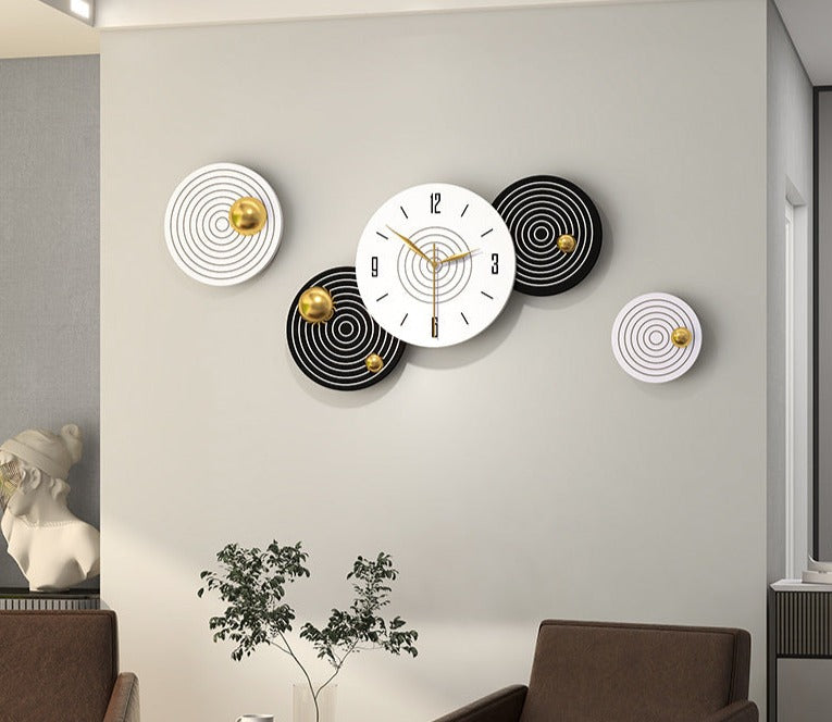 Minimalist Wall Hanging Clock with Luxury Lights - view 8
