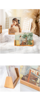 U-Shaped Solid Wood Photo Frame With Acrylic Board, ibuyxi.com