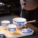 Unique Flowers and Handmade Stone Tea Set, ibuyxi.com