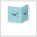 Personality Home and Decoration Steel Cutout Corner silent Wall Decor Modern Style Stylish Clock , ibuyxi.com