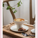 Matte Black Coffee Cup Set Porcelain Tea Cups, ibuyxi.com