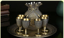 High End Wine Glass Set Style Goblet Metal, ibuyxi.com