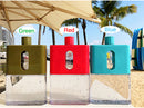 BPA Free Flat Water Bottle Travel Friendly Design, iBuyXi.com