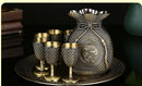 High End Wine Glass Set Style Goblet Metal, ibuyxi.com