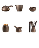 Vintage Tea Ware Gilt Iron Glaze Tea Set, ibuyxi.com