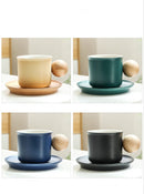 Ceramic Coffee Mug and Dish Tea Set, ibuyxi.com