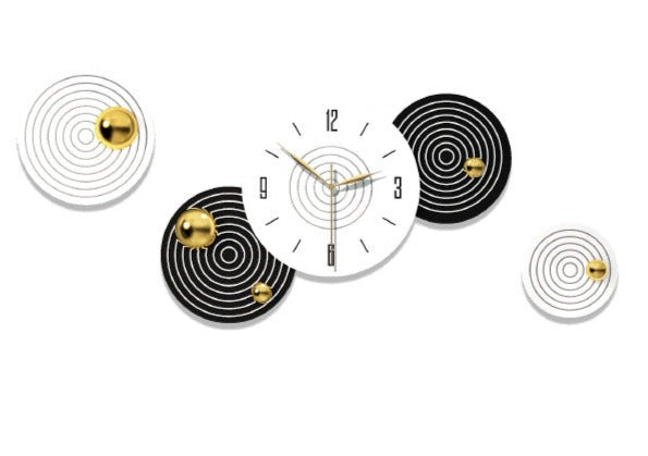 Minimalist Wall Hanging Clock with Luxury Lights - view 5