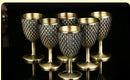 High End Wine Glass Set Style Goblet Metal, ibuyxi.com
